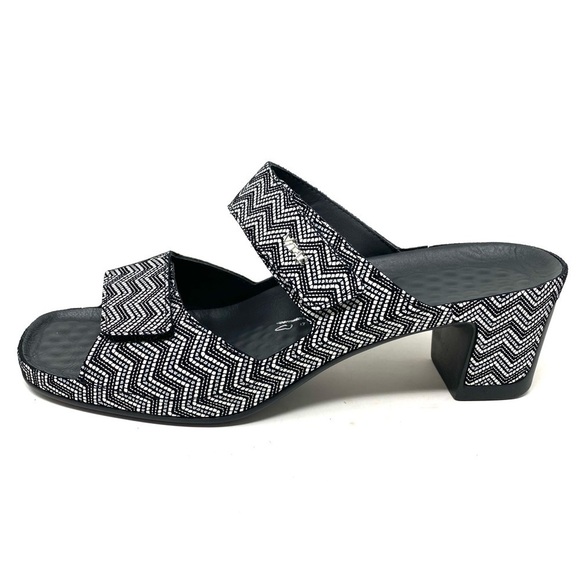 Vital Joy Breath Schwarz 0520 Leather Comfort Mule Sandals - Picture 1 of 7